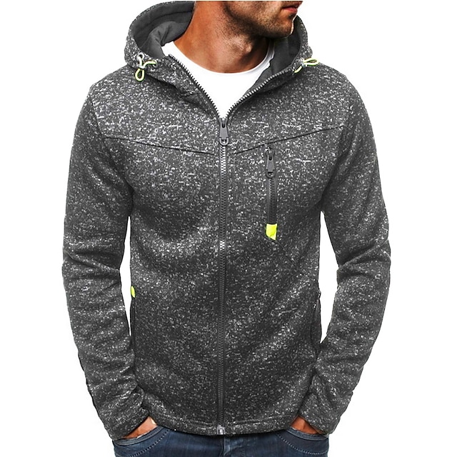 Mens Clothing Mens Hoodies & Sweatshirts | Mens Hoodie Jacket Hoodie Polka Dot Split Hooded Daily Sports Going out Active Basic 