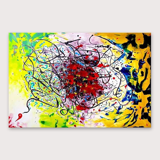 SS024# Decor Art GRANDE 48" dipinta a mano astratto dipinto ad olio su tela senza cornice 