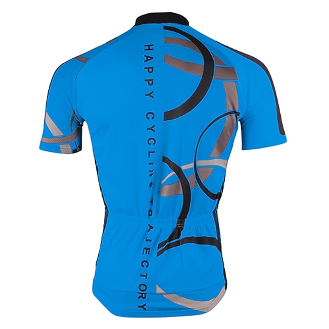 Men's Cycling Jersey Short Sleeve Bike Jersey Top with 3 Rear Pockets