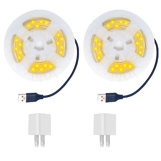  2x 20M Fényfüzérek 400 LED 2db Meleg fehér Fehér Kék Szabadtéri Vágható USB 5 V
