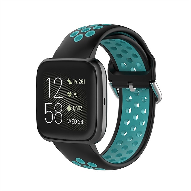  Watch Band for Fitbit Versa 2 / Versa Lite / Versa SE / Versa Silicone Replacement  Strap Soft Breathable Sport Band Wristband