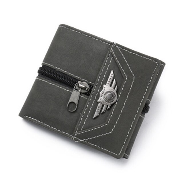  Women's Unisex Bags Other Leather Type Wallet Bi-fold Tri-fold Geometric Sports Light Green Brown Gray