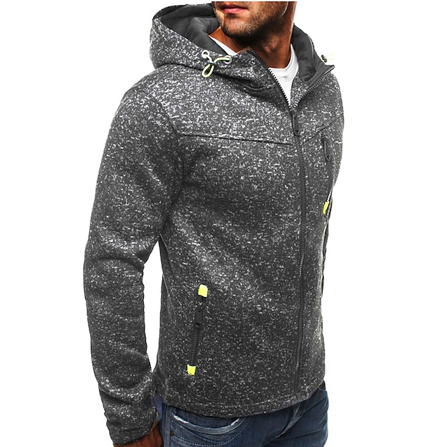 Mens Clothing Mens Hoodies & Sweatshirts | Mens Hoodie Jacket Hoodie Polka Dot Split Hooded Daily Sports Going out Active Basic 