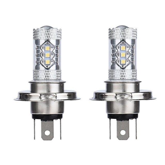  2 pièces Automatique LED Lampe Frontale H4 Ampoules électriques 1200 lm LED SMD 80 W 5000-7000 k Pour
