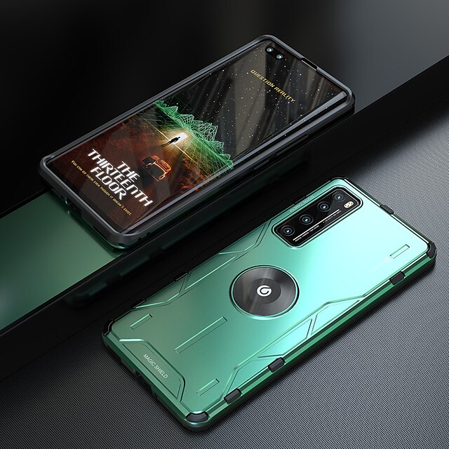 Case For Huawei Huawei P30 Huawei P30 Pro Huawei Mate 20 pro Shockproof Ring Holder Full Body Cases Solid Colored PC