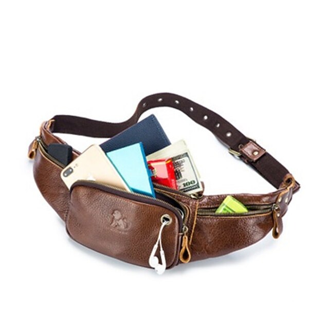 cowhide fanny pack