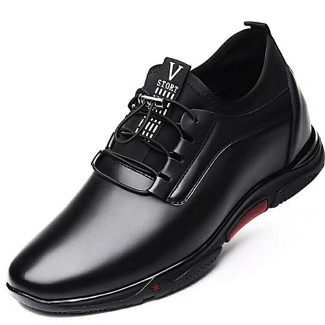  Men's Oxfords Daily Leather Black Brown Summer Fall