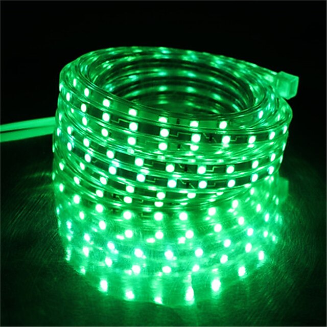  3m smd 5050 ledストリップライト防水220v 5050 ledストリップライトダイオードテープ休日の装飾ランプledストリングリボン60leds / mでeuプラグ