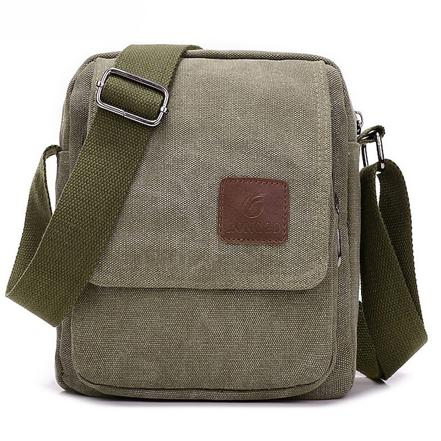 TRP0240 Troop London Classic Canvas Laptop Messenger Bag - Blue