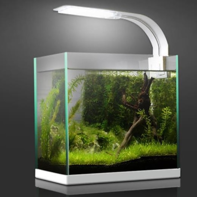  super slank ledet akvarium lysbelysningsplanter vokser lys akvatiske plantebelysning vandtæt clip-on lampe til akvarium