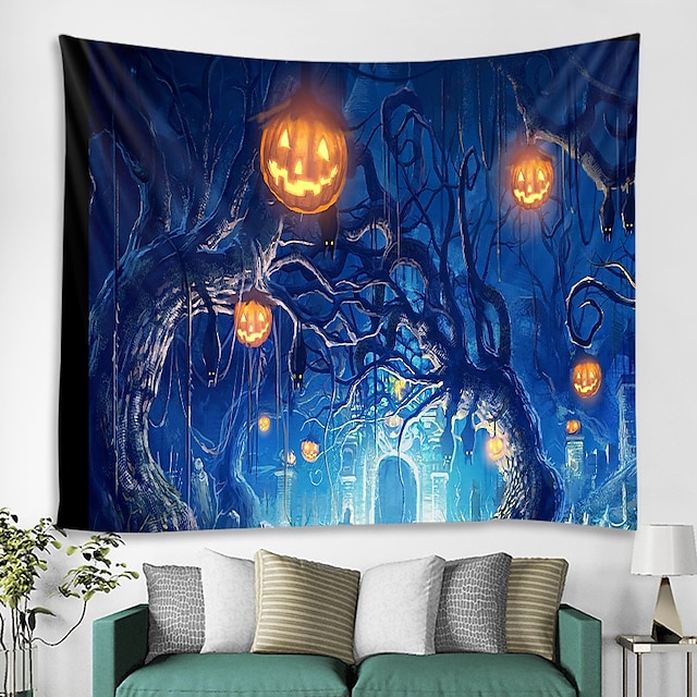 Home & Garden Home Decor | Scary Blood Palm Halloween Wall Hanging Tapestry Carpet Halloween Party Wall Tapestries for Halloween