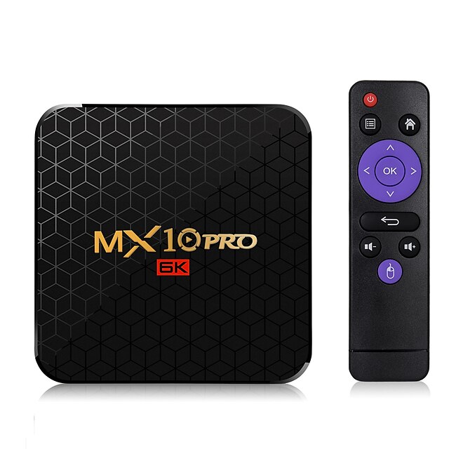  Smart TV Box MX10 PRO Android 9.0 Allwinner H6 UHD 4K Media Player 6K Image Decoding 4GB 32GB 2.4G WiFi Tv Box