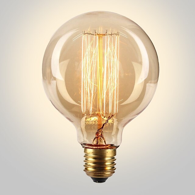  Lâmpadas ecsight ™ 6 pcs edsion 40 w e26 / e27 g80 2300 k incandescente vintage edison lâmpada 220-240 v