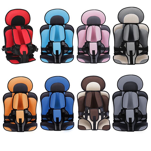  Car Safety Seat Adjustable Portable Convenient Breathable Polyester Fabric Thickening Baby Safety Seat Childen Protect Seat (3~6 years old)