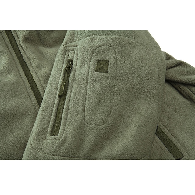 Men's Warm Military Tactical Jacket Sport Fleece Hooded Jacket Winter ...