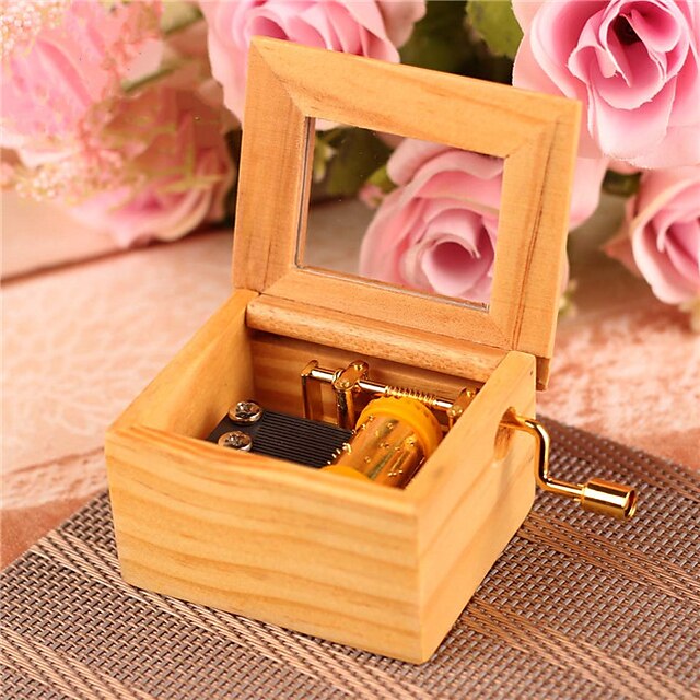  Music Box Wooden Music Box Antique Music Box Classic & Timeless Creative Novelty Unique Wooden Metalic Women's Boys' Girls' Kid's Adults Kids Baby Children's Baby & Toddler Graduation Gifts Toy Gift