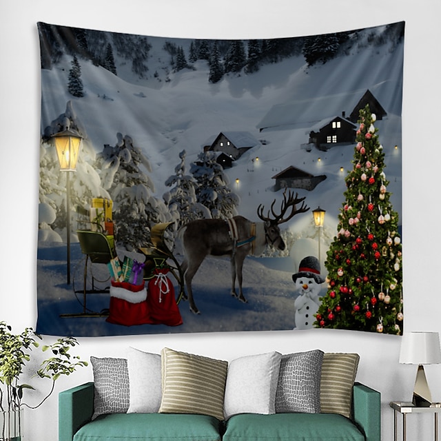 Home & Garden Home Decor | Christmas Santa Claus Wall Tapestry Art Decor Blanket Curtain Picnic Tablecloth Hanging Home Bedroom 