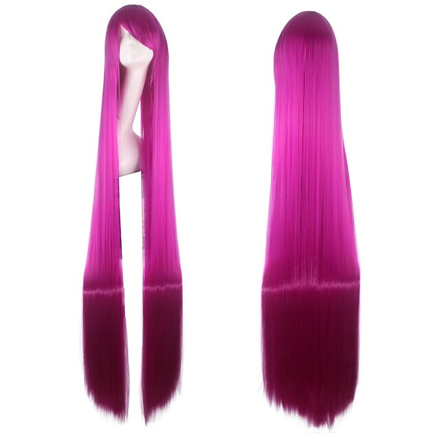 Cosplay Wig Cosplay Wig Natural Straight With Bangs Wig Black / Blonde