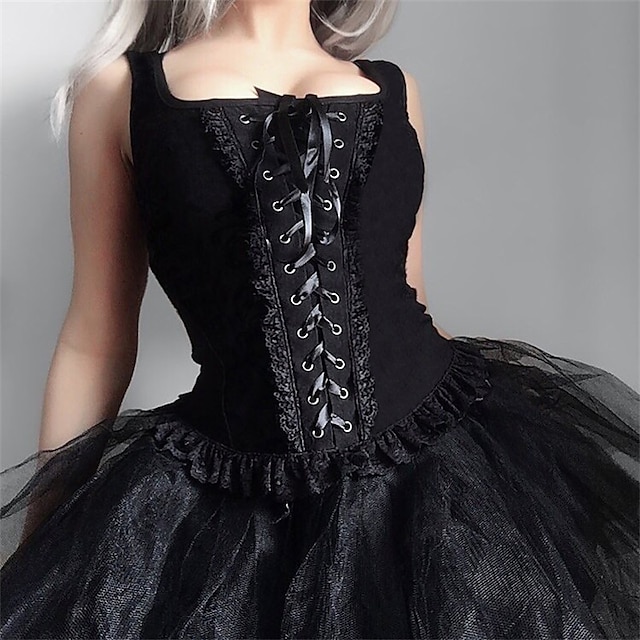 Gothic Steampunk Goth Subculture Overbust Corset Goth Girl Lisa Women S Cosplay Costume