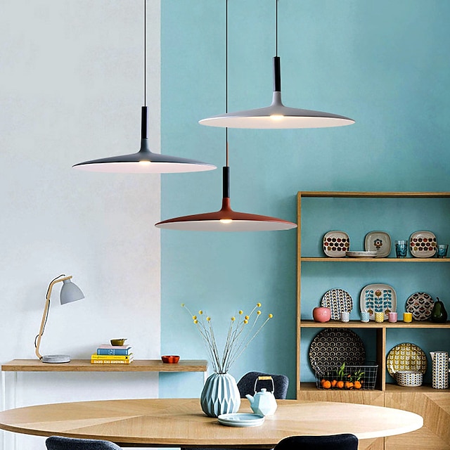 Lights & Lighting Pendant Lights | 25 cm Single Design Pendant Light Metal Painted Finishes Modern 220-240V - ZJ53849