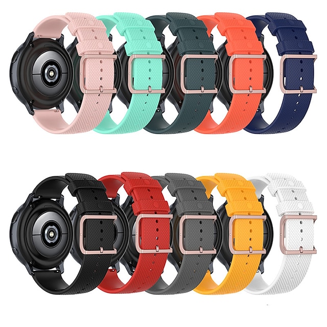  Watch Band for Garmin Venu Sq 2/2 Plus Forerunner 55/158 Vivoactive 3 Vivomove Sport Approach S42 Silicone Replacement  Strap 20mm Sport Band Wristband
