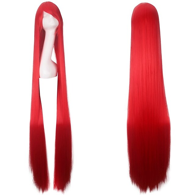 Cosplay Wig Cosplay Wig Natural Straight With Bangs Wig Black / Blonde