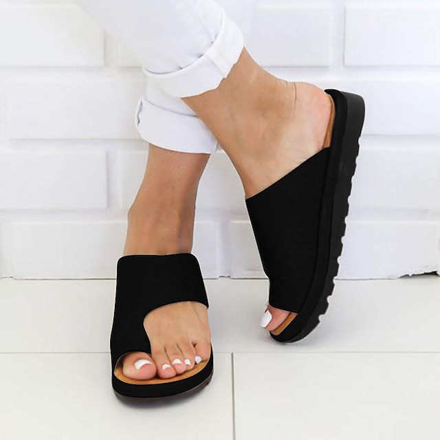 Women's Sandals Flat Sandals Comfort Shoes Bunion Sandals Flat Heel ...