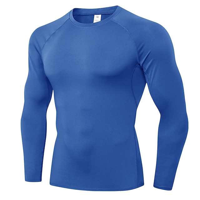 Sports & Outdoors Running, Jogging & Walking | YUERLIAN Mens Long Sleeve Compression Shirt Running Shirt Tee Tshirt Top Athletic