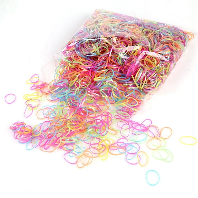  Gummibänder & Krawatten Haarschmuck Silikon Gummi / Kunststoff Perücken Accessoires Mädchen 2000 pcs Stück cm