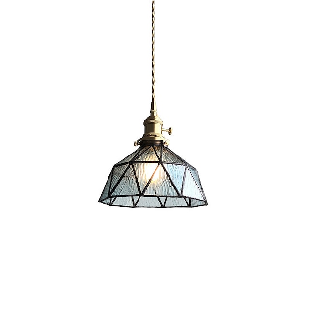 Lights & Lighting Pendant Lights | 20 cm Single Design Pendant Light Glass Painted Finishes Vintage Nordic Style 220-240V - JC43