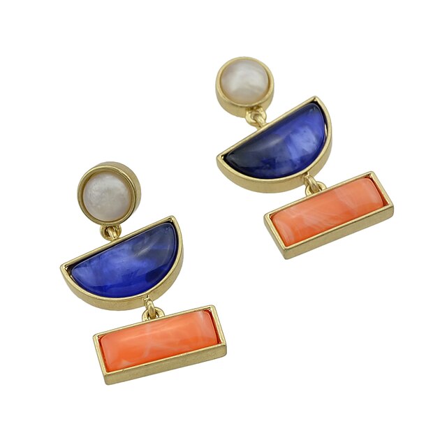  Women's Drop Earrings Ladies Earrings Jewelry Orange For Daily