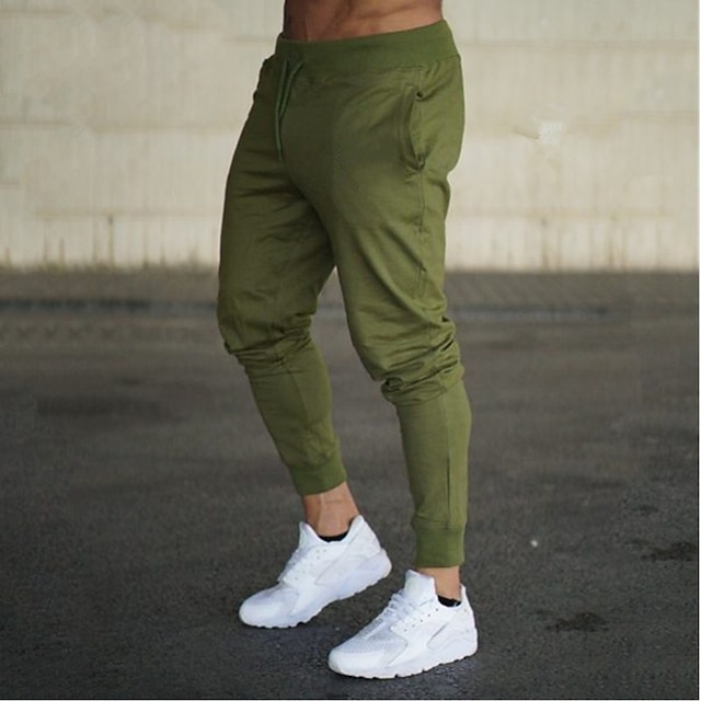 Men's Joggers Sweatpants Pocket Drawstring Bottoms Athletic Athleisure ...