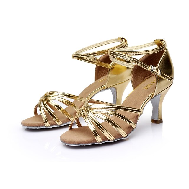 Chaussons De Danse Latine Femme En Cuir - Pour Salsa, Rumba, Souples Et Antidérapants