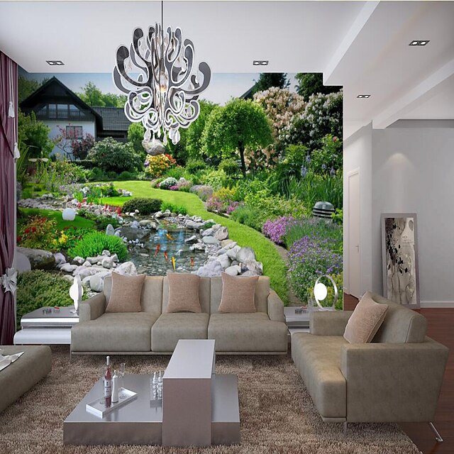  muurschildering behang muursticker bekleding print peel en stick verwijderbare landschap tuin canvas home decor
