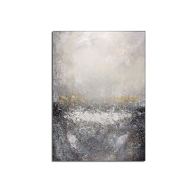 Home & Garden Wall Art | Oil Painting Hand Painted Vertical Abstract Landscape Comtemporary Modern Rolled Canvas (No Frame) - TL