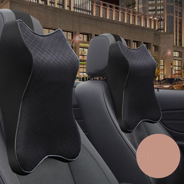  Car Neck Pillow 3D Memory Foam Head Rest Adjustable Auto Headrest Pillow Travel Neck Cushion Support Holder Seat Pillow