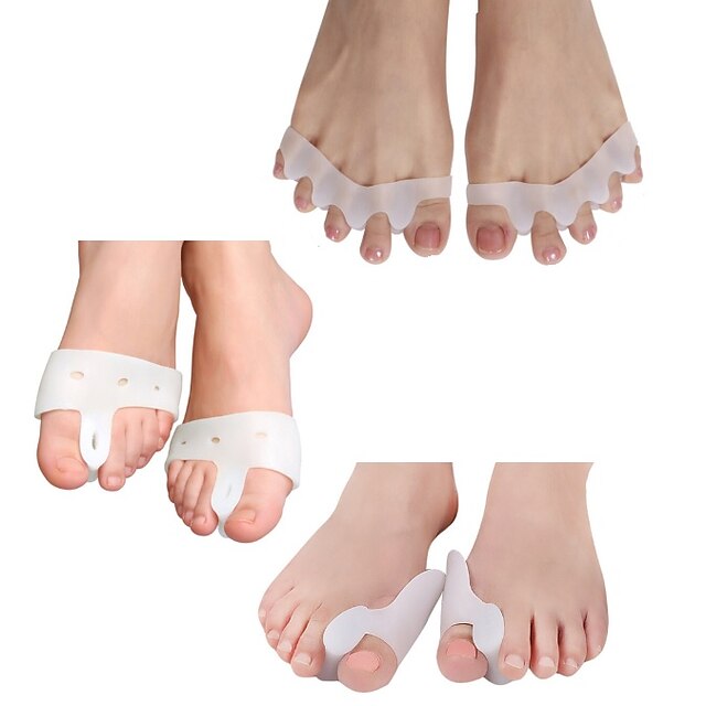  Ganzkörper Fuß Unterstützungen Zehenspreitzer & Bunion Pad Haltungshelfer Kunststoff