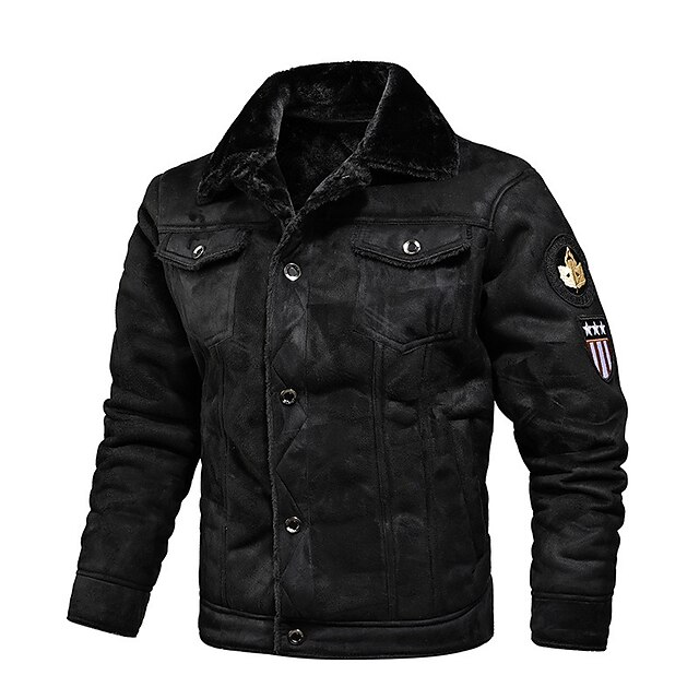 Giacca Uomo In Pelle Sintetica PU - Modello Motociclista, Casual, Invernale, Colore Nero, Taglie Disponibili
