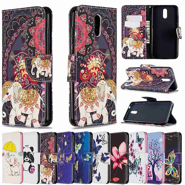  Phone Case For Nokia 1.3 Nokia 2.3 Nokia 5.3 Wallet Card Holder with Stand Full Body Cases Golden Butterfly leather for Nokia 6.2 Nokia 2.2 Nokia 3.2