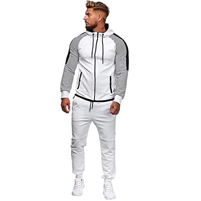 entrenamiento con cremallera Conjuntos de chándal para hombres chándal de otoño conjunto para hombres a cuadros chaquetas de deportes nuevos sudadera, entrenamiento con cremallera Conjuntos de chándal para hombres chándal de otoño conjunto para hombres a cuadros chaquetas de deportes nuevos sudadera,