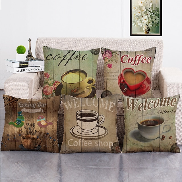 Home & Garden Home Decor | Classic 5 Pcs Throw Pillow Covers Modern Decorative Throw Pillow Case Cushion Case for Room Bedroom R