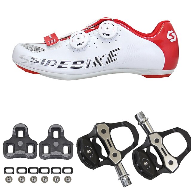  SIDEBIKE Ενηλίκων Παπούτσια Ποδηλασίας Παπούτσια για ποδήλατα δρόμου Νάιλον, Υαλοβάμβακας, σχισμές ροής αέρα, Αντιολισθητικό πέλμα Αντιολισθητικό Ποδηλασία Δρόμου Ποδηλασία / Ποδήλατο
