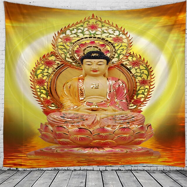  Buddha Lord Tapestry Wall Hanging Tapestries Wall Blanket Wall Art Wall Decor Landscape Painting Tapestry Wall Decor