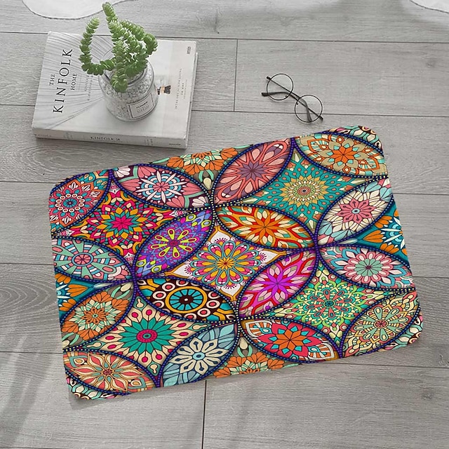 Home & Garden Bath Accessories | Creative 3d Printing Multicolored Floor Field Hallway Carpet And Rugs For Bedroom Living Room C