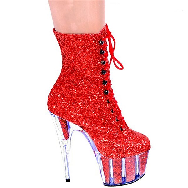 Mujer Botas Botas de tacón de aguja Botas de stripper Botines Botines Con  Cordón Plataforma Tacones cerrados Dedo redondo Sensual Fiesta y Noche PU  Cordones Color sólido Blanco Negro Gris 8156590 2022 – $88.49