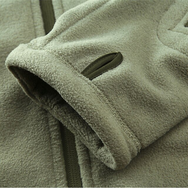 Men's Warm Military Tactical Jacket Sport Fleece Hooded Jacket Winter ...
