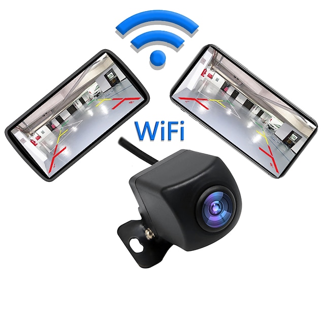  WiFi Wireless Backup Camera for iPhone and Android Ultra Strong Signal Smooth Video Image Never Freezing Clear Picture Suitable for Cars SUVs Pickups MPVs Easy to Install