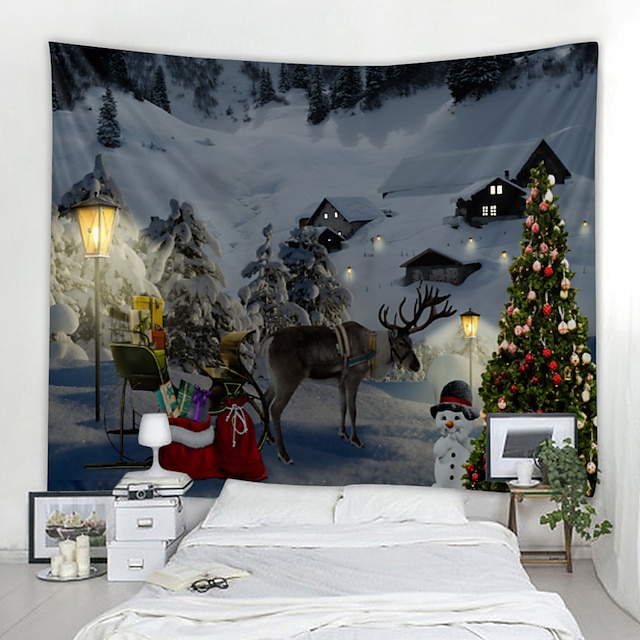 Home & Garden Home Decor | Christmas Santa Claus Wall Tapestry Art Decor Blanket Curtain Picnic Tablecloth Hanging Home Bedroom 