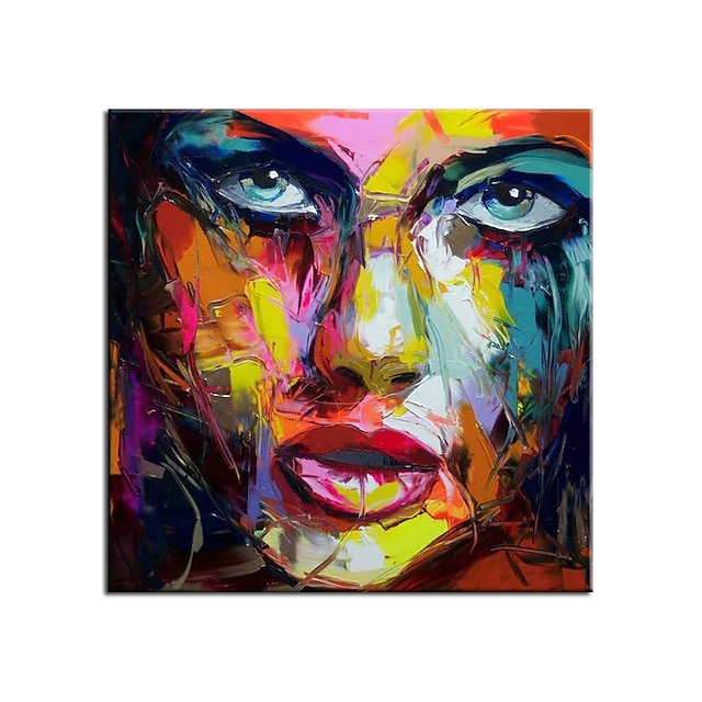 Home & Garden Wall Art | Large Size Original Oil Painting 100% Handmade Hand Painted Wall Art On Canvas Colorful Beauty Woman Fa