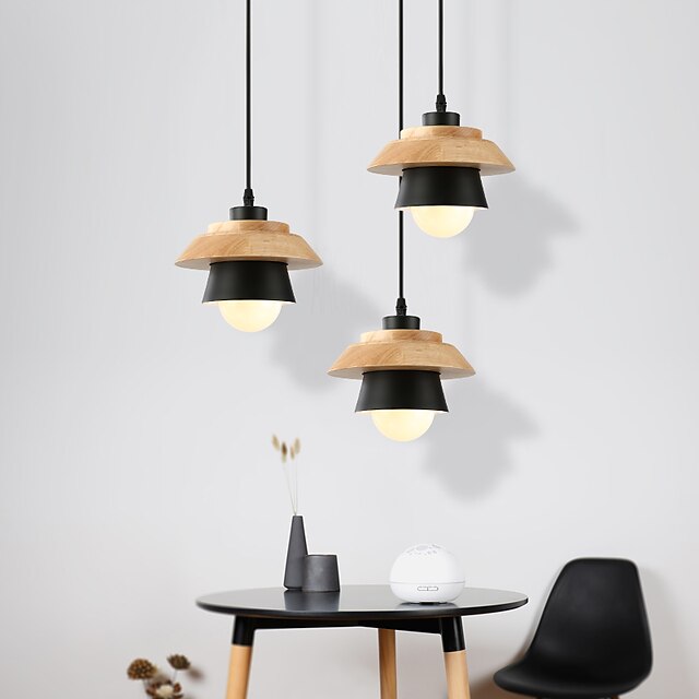 Lights & Lighting Pendant Lights | 19 cm Single Design Pendant Light Nordic Style Metal Painted Finishes Country 110-120V 220-24